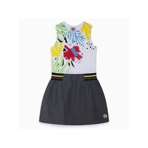 Colorful Sleeveless Kids Casual Dress